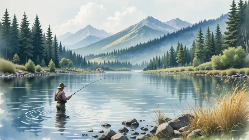 Fishing near Medford, Oregon